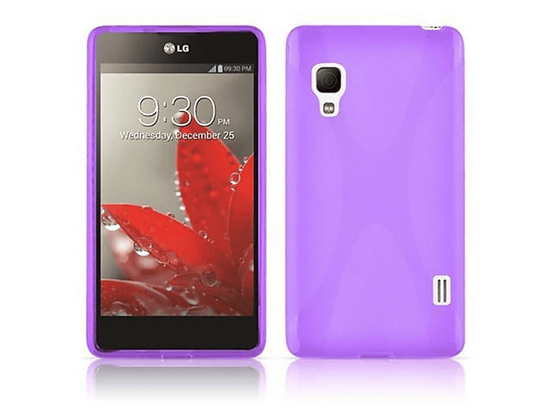 Cadorabo Funda Para LG K8 2017 En Metallic Azul - Cubierta