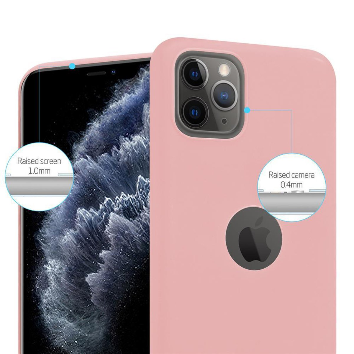 ROSA Backcover, CADORABO im Apple, Style, Candy Hülle CANDY iPhone 11 TPU PRO,
