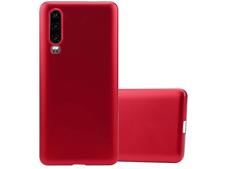 CADORABO TPU Matt Metallic Hülle, Backcover, Huawei, P30, METALLIC ROT