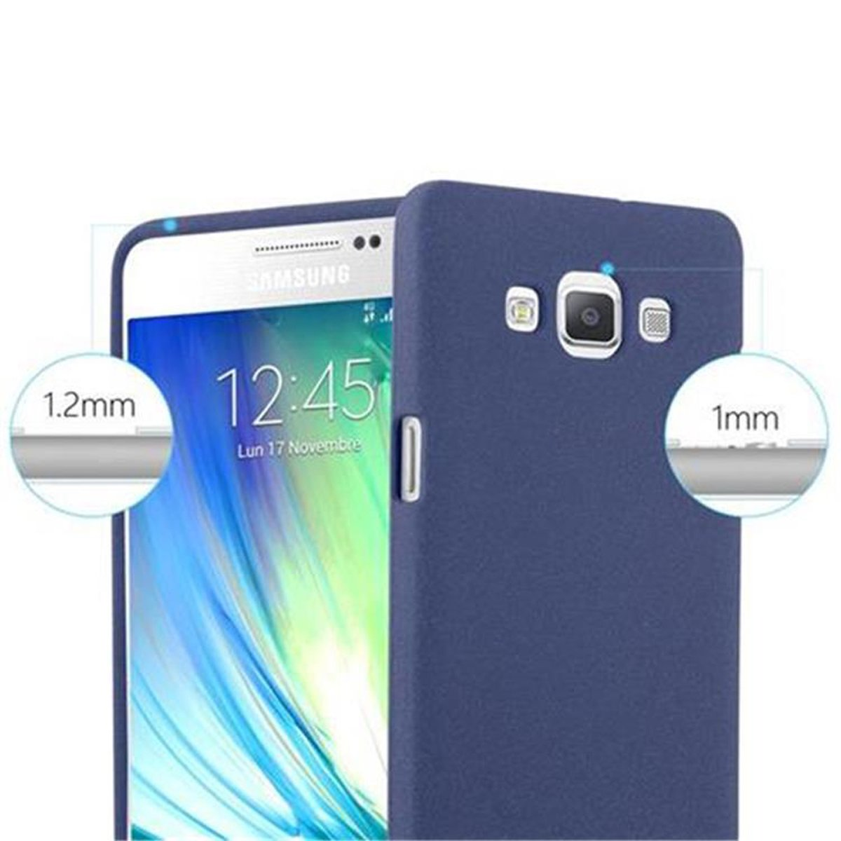 Frosted Samsung, DUNKEL CADORABO BLAU TPU Galaxy FROST 2015, A5 Backcover, Schutzhülle,