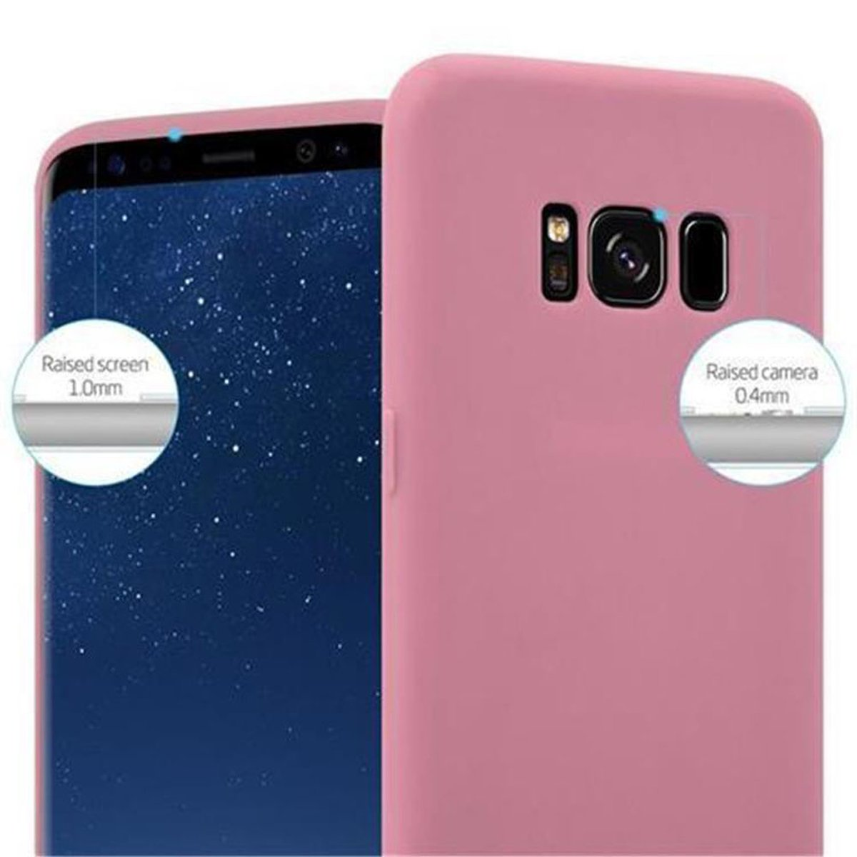 Style, Galaxy CANDY TPU S8 Candy ROSA Samsung, PLUS, im Hülle Backcover, CADORABO