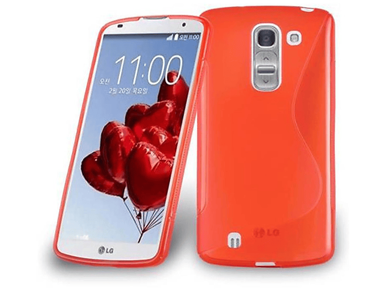 CADORABO TPU S-Line G Handyhülle, 2, Backcover, PRO ROT LG, INFERNO OPTIMUS