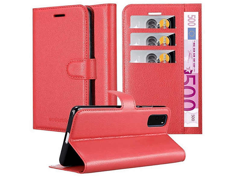 Samsung, Hülle KARMIN Standfunktion, ROT S20, Bookcover, CADORABO Galaxy Book