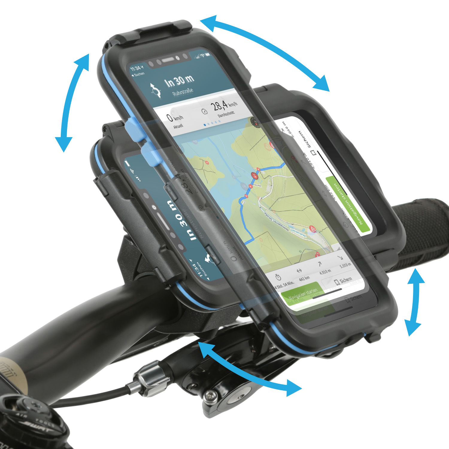 WICKED CHILI Tour Case wasserdichte iPhone Halterung, XR / schwarz (6,1 Apple Fahrrad Motorrad Handy für Fahrradhalterung Zoll)