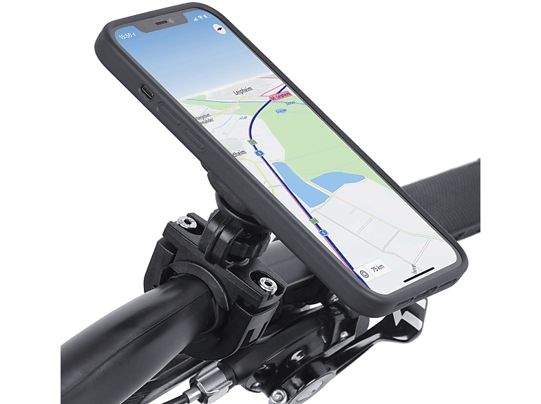 Case, Apple Fahrradhalterung schwarz WICKED Pro Set Motorrad / Handy iPhone Halterung Fahrrad (6,1 Motorradhalterung CHILI / 12 mit QuickMOUNT 12 für / Zoll)