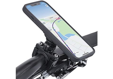 WICKED CHILI QuickMOUNT Fahrradhalterung / Motorradhalterung Set für Apple  iPhone 12 Pro Max (6,7 Zoll) Fahrrad / Motorrad Handy Halterung mit Case,  schwarz