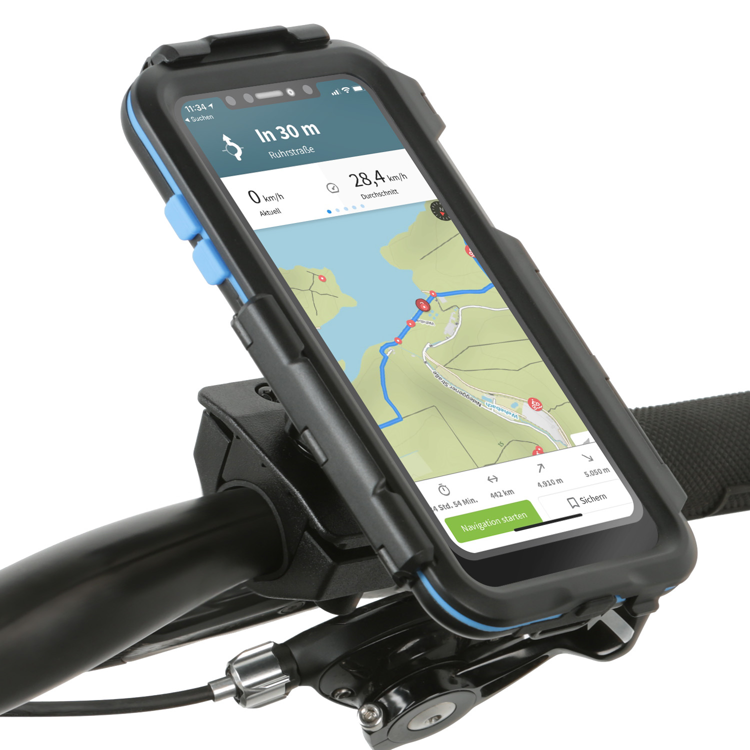WICKED CHILI Tour Case wasserdichte für Halterung, Motorrad Fahrrad Handy / Apple Fahrradhalterung schwarz 11 iPhone