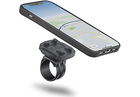 WICKED CHILI QuickMOUNT Fahrradhalterung / Motorradhalterung Set für Apple  iPhone 12 Pro Max (6,7 Zoll) Fahrrad / Motorrad Handy Halterung, schwarz