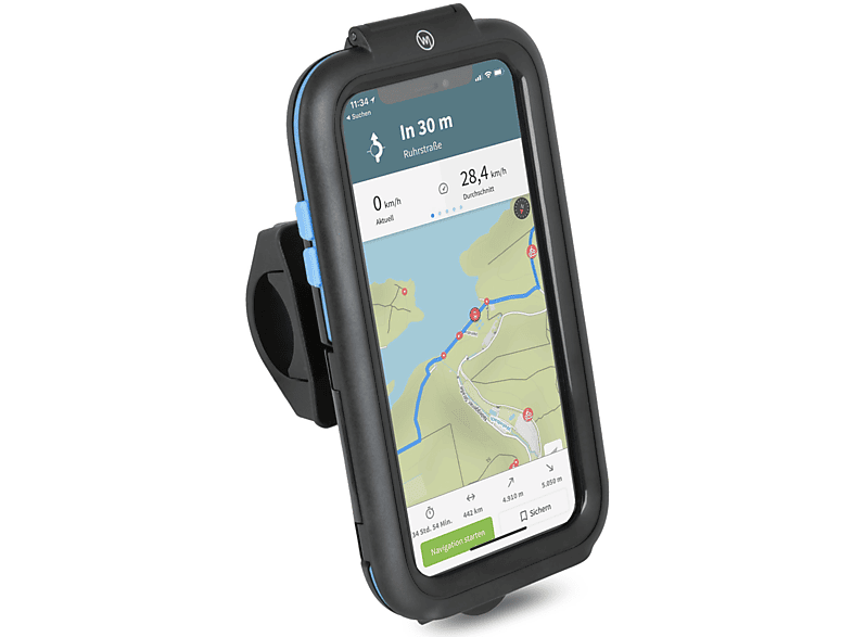 X für / iPX4 mit iPhone Motorrad + Case Fahrradhalterung WICKED iPhone schwarz XS Schutzhülle Tour Set Fahrradhalterung, CHILI Regendichte