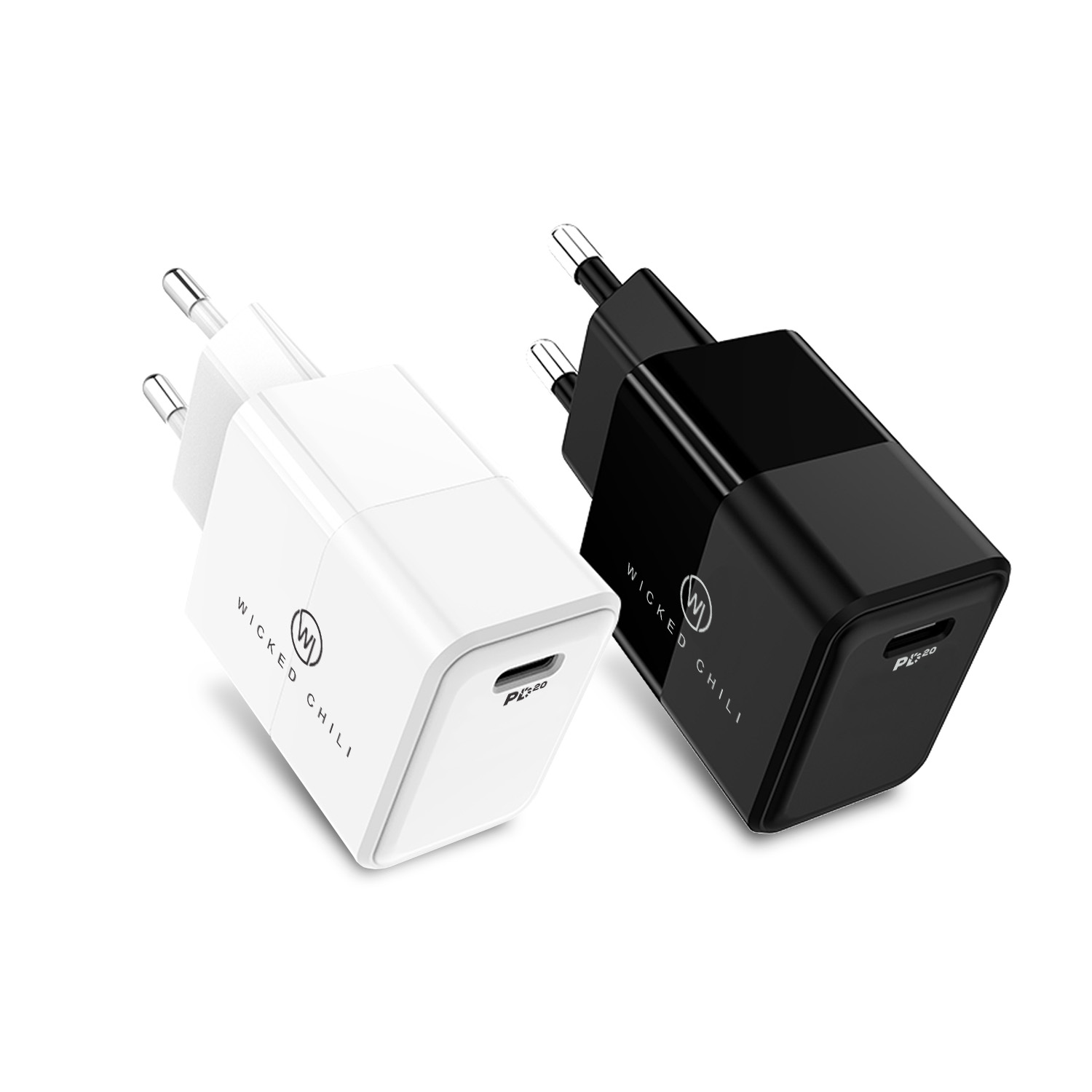 Schnellladegerät USB Netzteil für iPhone Universal 2x WICKED Charger, CHILI PD C USB-C & 12 13, 20W 14, Adapter MagSafe Netzteil