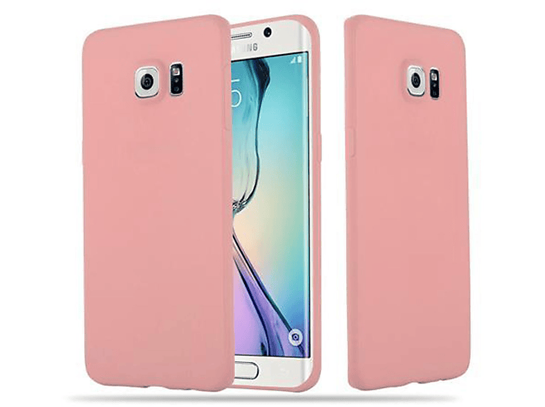 Style, im Backcover, ROSA Samsung, CANDY Candy TPU Galaxy CADORABO Hülle EDGE, S6