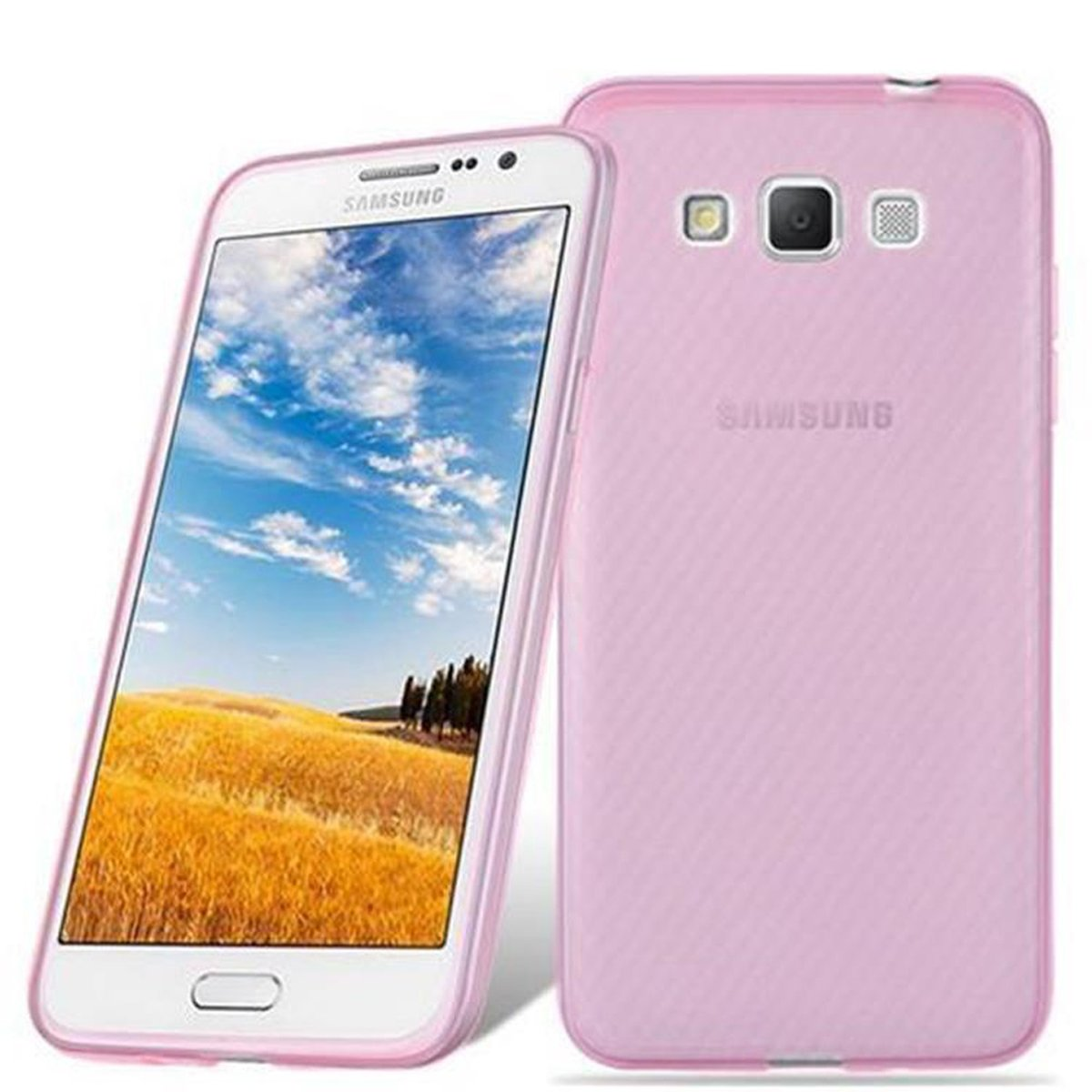 PINK 3, AIR Samsung, GRAND CADORABO Galaxy Slim Ultra Schutzhülle, TPU TRANSPARENT Backcover,