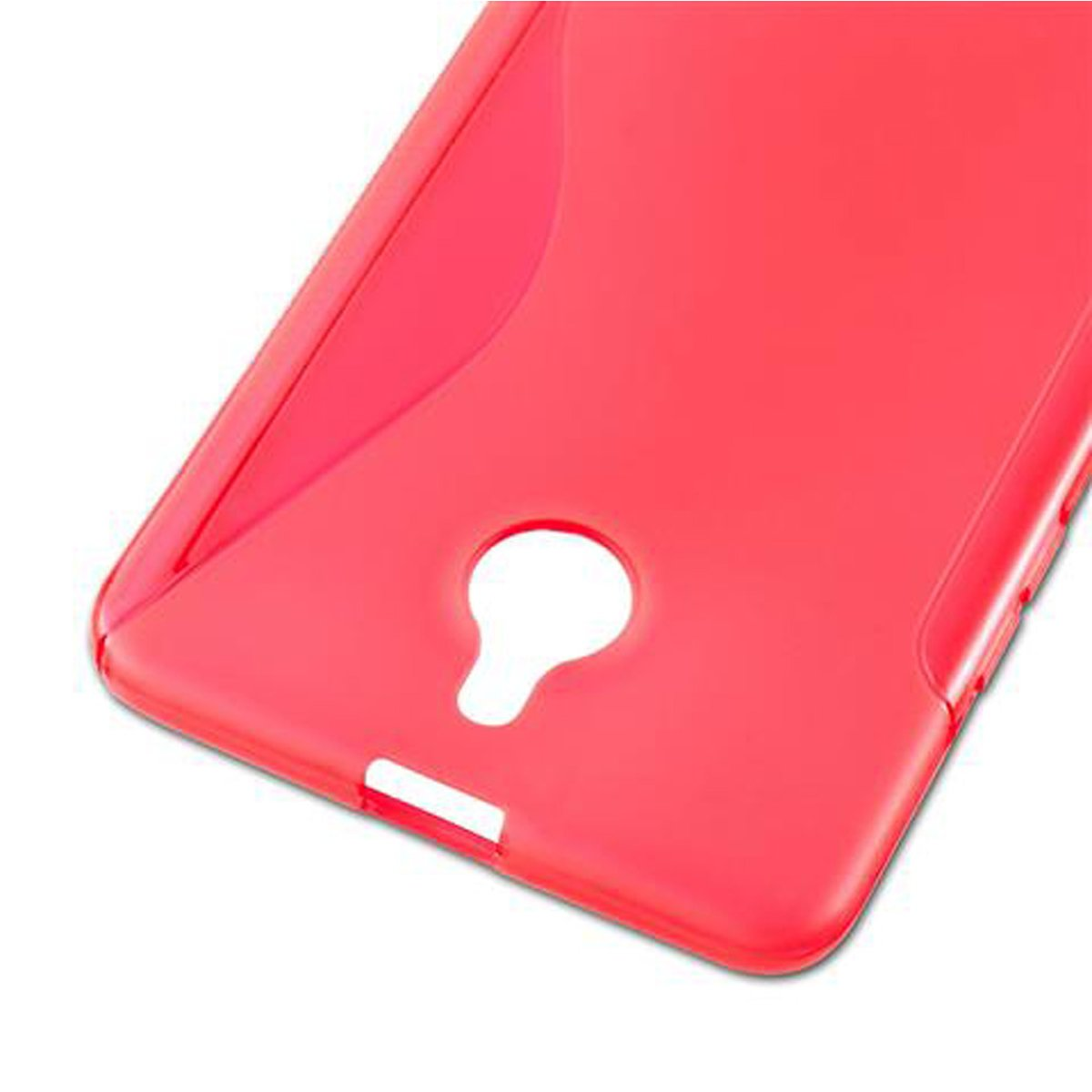 CADORABO Lumia Nokia, Handyhülle, TPU S-Line ROT Backcover, 850, INFERNO