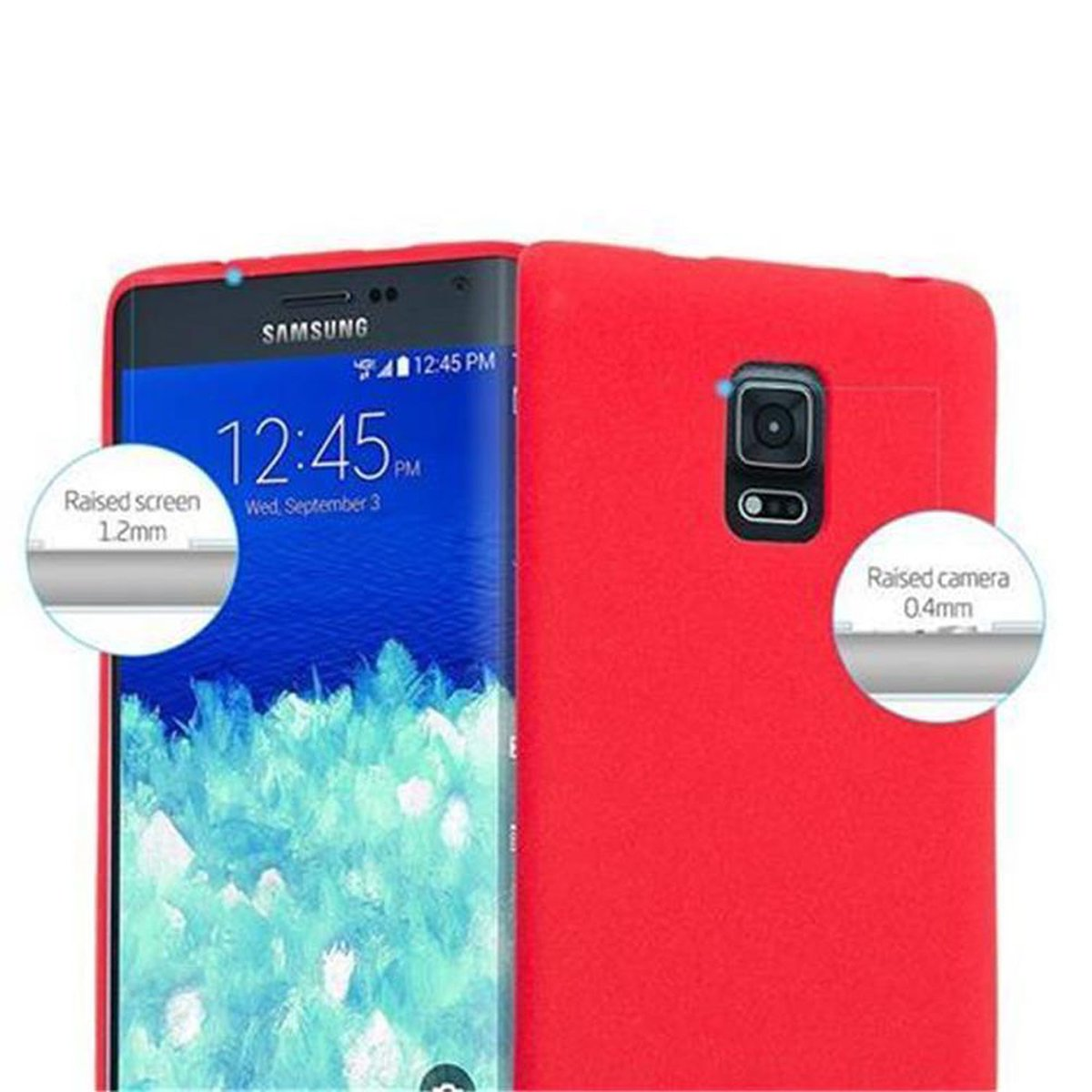 ROT Galaxy NOTE TPU Schutzhülle, Backcover, Samsung, EDGE, Frosted CADORABO FROST