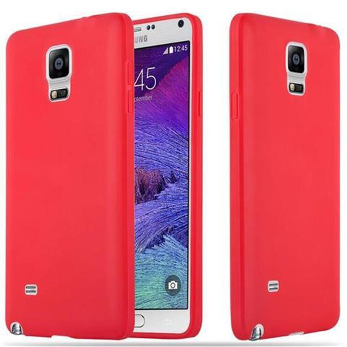 4, Samsung, Backcover, CANDY CADORABO NOTE TPU Candy Hülle Galaxy Style, ROT im