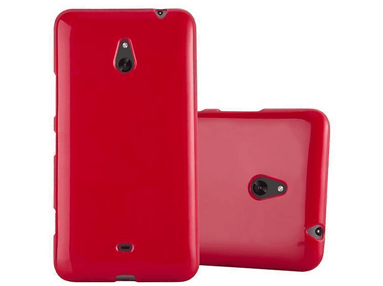 CADORABO TPU Jelly Handyhülle, Backcover, Nokia, ROT JELLY Lumia 1320