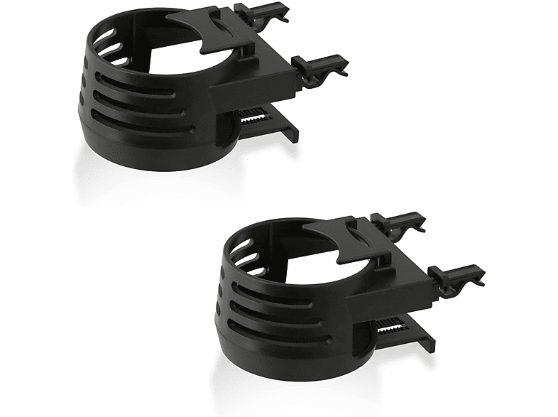 2 Stück Auto Getränkehalter | Schwarz Für Lüftungsschlitze | Für Becher & Dosen | Universell