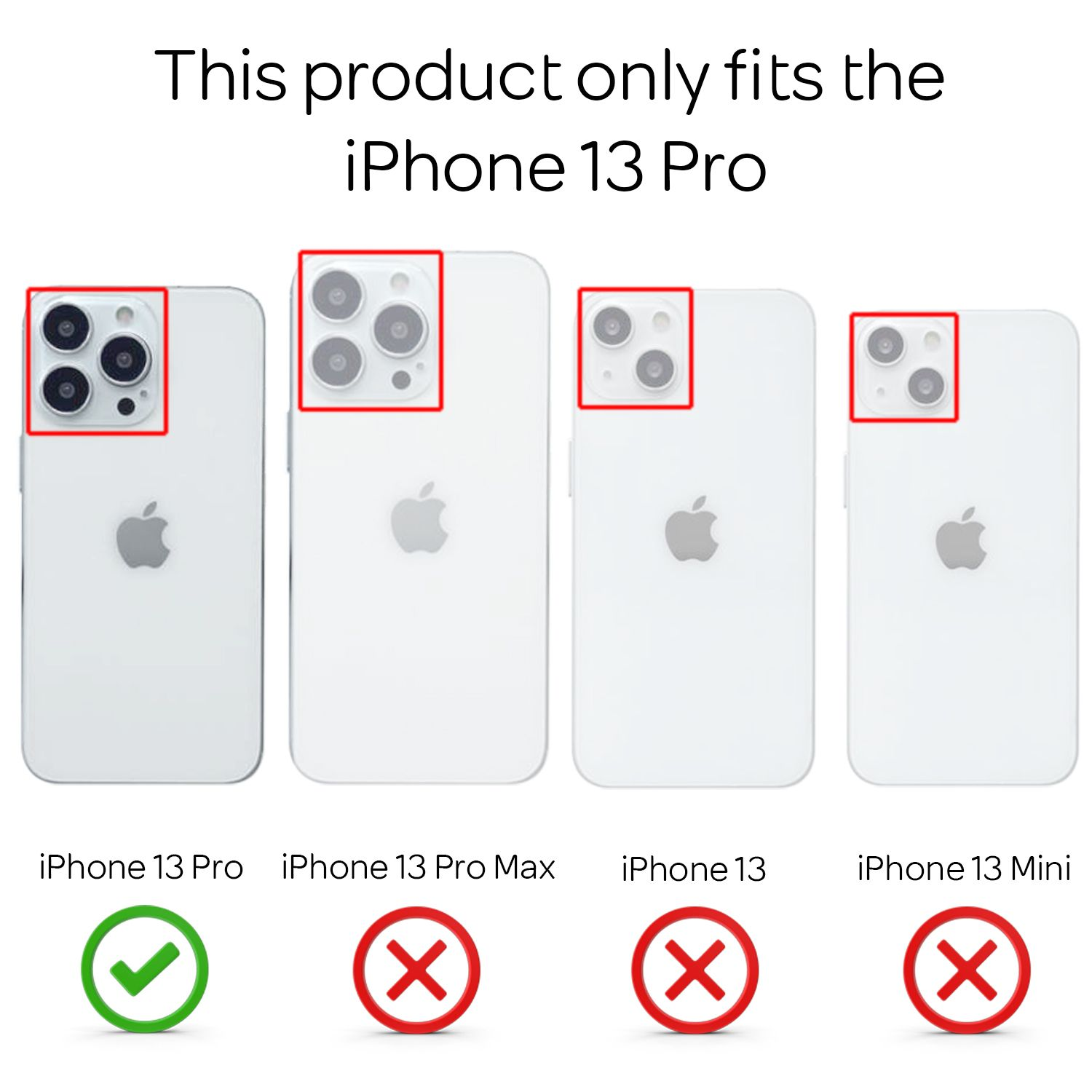 Cuatro iPhone 13s uno al lado del otro. El iPhone 13 Pro es correcto.