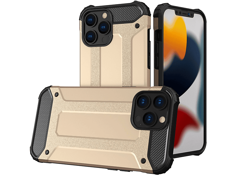 COFI Hybrid Armor Case, Backcover, Apple, iPhone 13 Pro, Gold