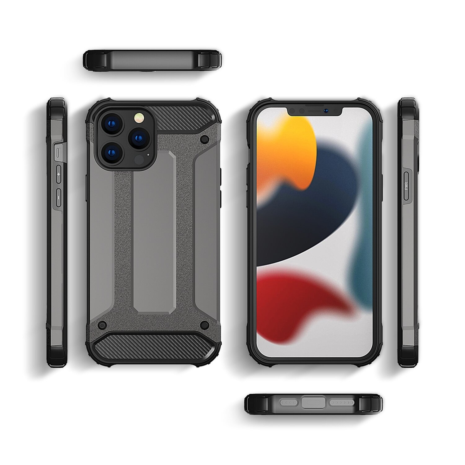COFI Hybrid Armor Case, Backcover, 13 iPhone Max, Blau Pro Apple