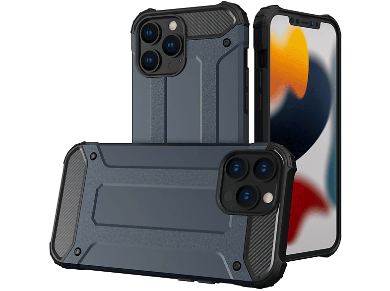 COFI Hybrid Armor Case, Backcover, Apple, iPhone 13 Pro Max, Blau
