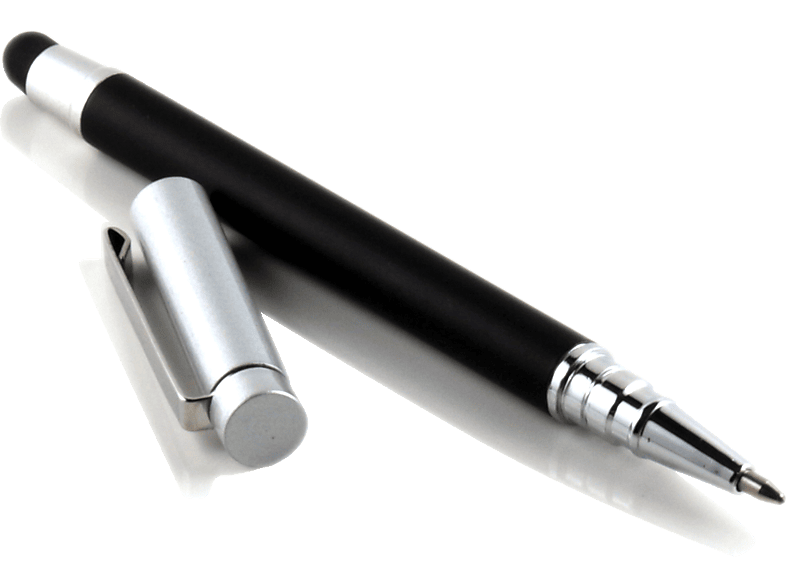 Pen Silber ergonomisch Schwarz Touch | SLABO Stylus