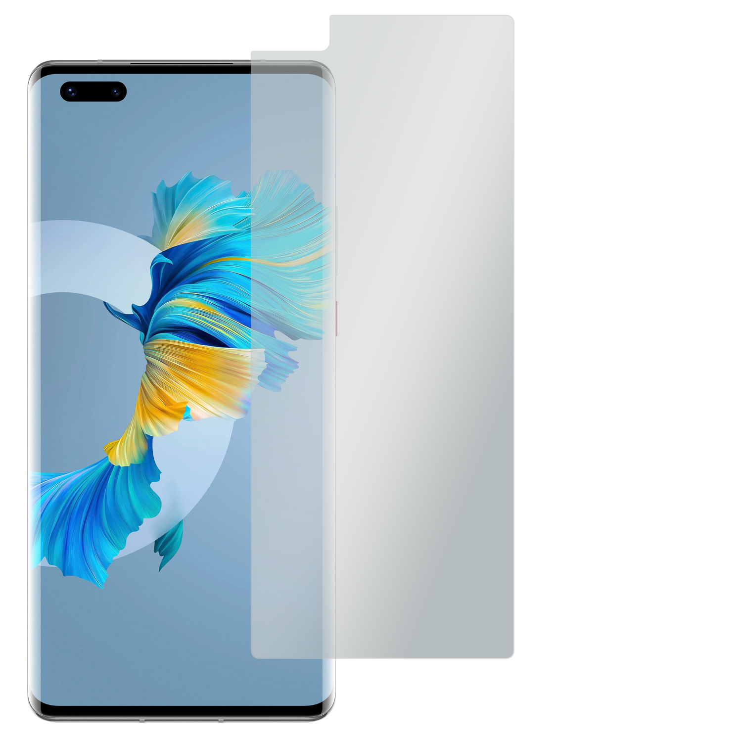 SLABO 4x Displayschutzfolie Displayschutz(für Mate No Pro Reflexion Mate 40 | Mate Pro+ RS) Huawei 40 | 40