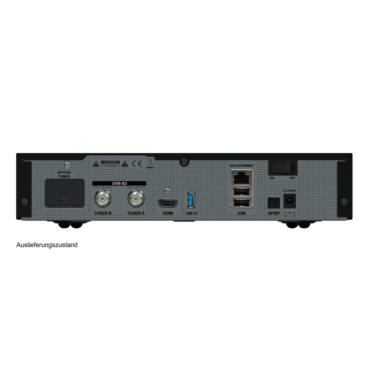 GIGABLUE UHD 4K Tuner, Sat-Receiver DVB-S, Twin UE schwarz) PVR-Funktion=optional, (HDTV, DVB-S2