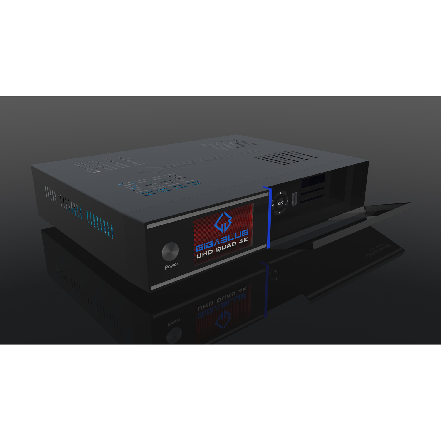 UHD Sat-Receiver GIGABLUE PVR-Funktion=optional, Tuner, 4K DVB-S2, schwarz) DVB-S, Twin (HDTV, QUAD