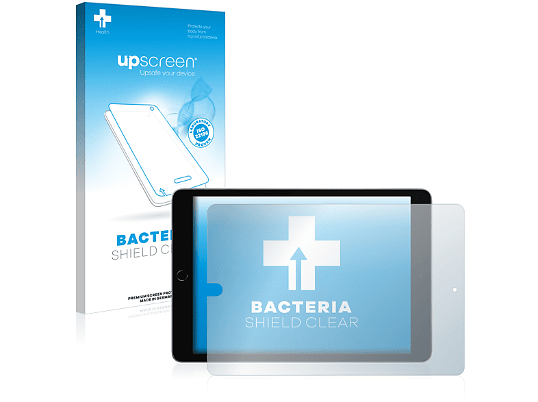 UPSCREEN antibakteriell klare Schutzfolie(für Apple iPad 10.2\