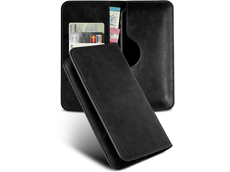 MOEX Purse Case, Flip Cover, Xiaomi, Redmi Note 9T, Schwarz