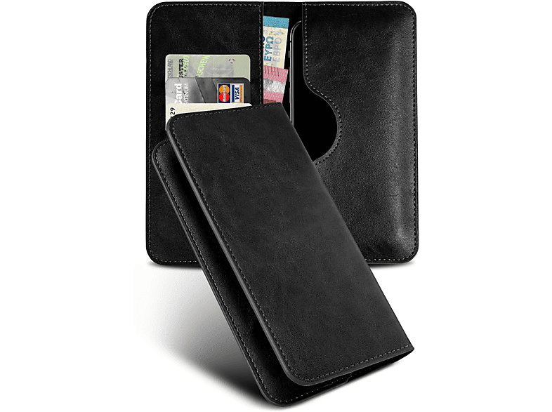 MOEX Purse Case, Flip Cover, OnePlus, Nord Schwarz N100
