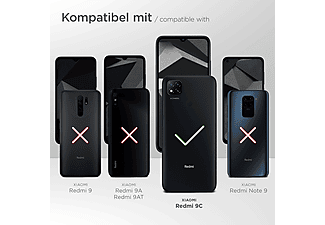 MOEX 3x Schutzfolie, matt Displayschutz(für Xiaomi Redmi 9C)