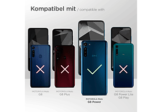 MOEX Purse Case, Flip Cover, Motorola, Moto G8 Power, Weinrot