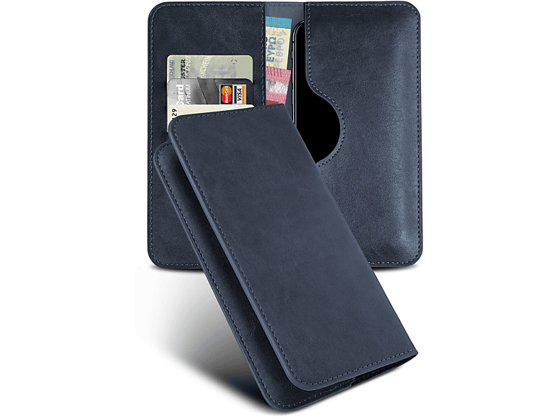 MOEX Purse Case, Flip Cover, Galaxy Ultra, S21 Dunkelblau Samsung