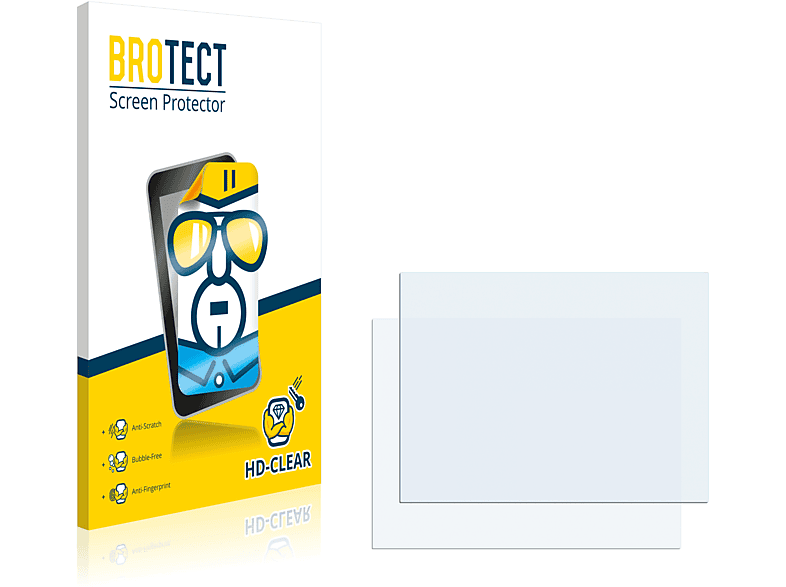 BROTECT 2x klare Schutzfolie(für Siemens Simatic HMI KTP 1000 Basic Color PN)