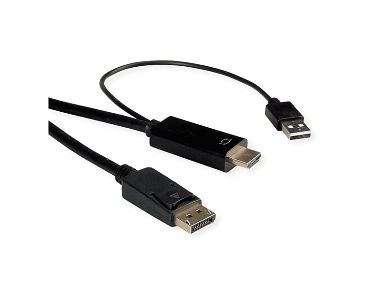 ROLINE HDMI-Kabel UltraHDTV - DisplayPort, ST/ST UHDTV-DP-Kabel