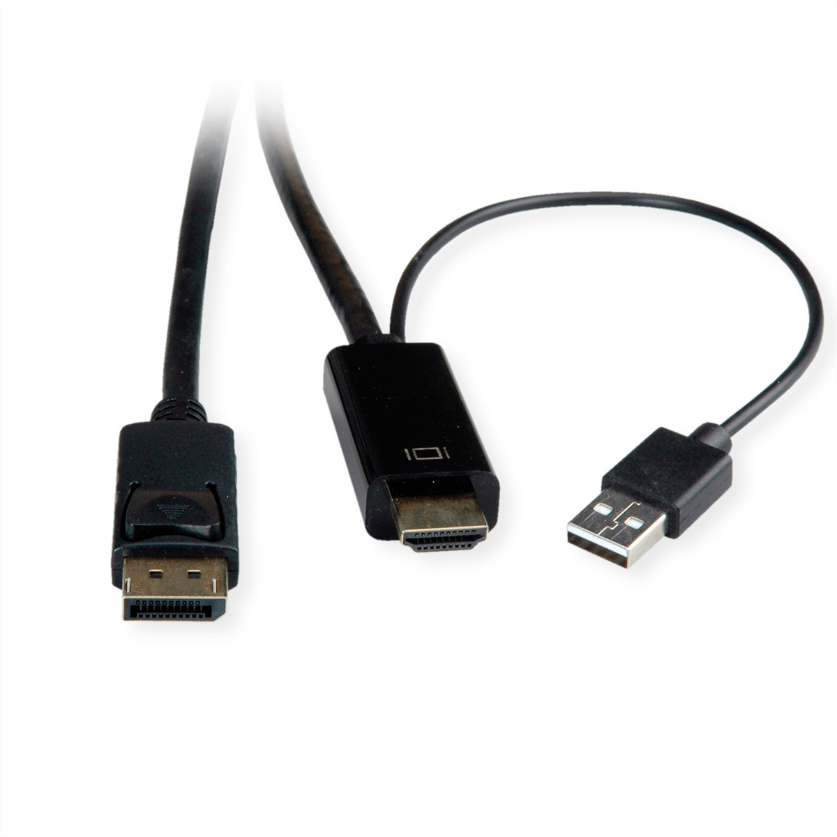UltraHDTV DisplayPort, HDMI-Kabel ST/ST - UHDTV-DP-Kabel ROLINE