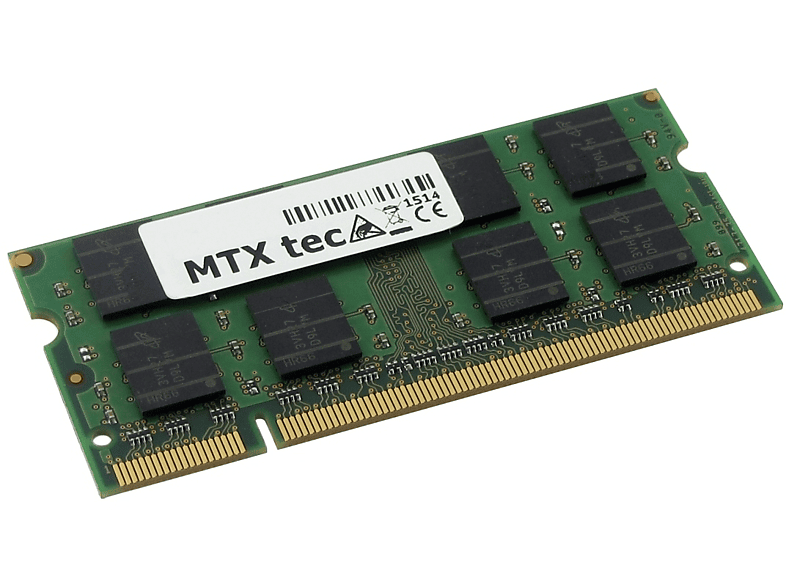 MTXTEC Arbeitsspeicher 2 GB RAM für ASUS X50R Notebook-Speicher 2 GB DDR2