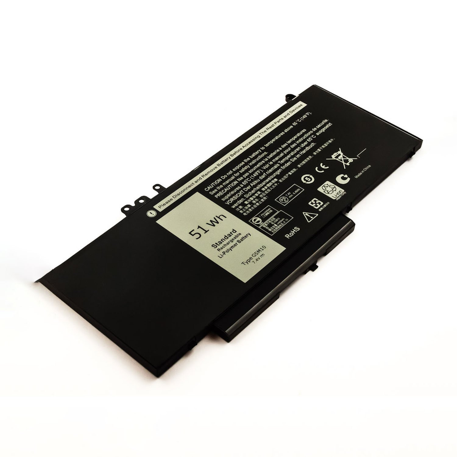 AGI Akku kompatibel mit Li-Pol Notebookakku, Dell G5M10 Volt, mAh 7.4 5800 Li-Pol