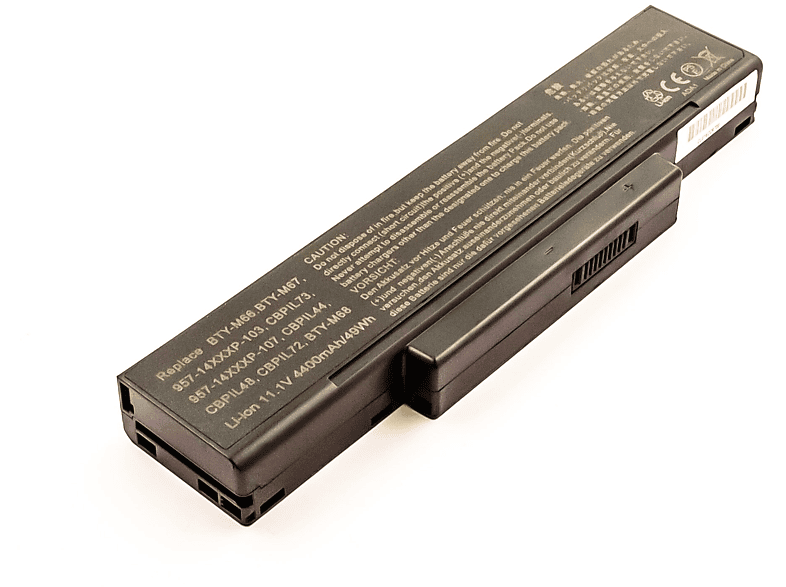 4400 Akku One 10.8 kompatibel Li-Ion, AGI mit C6500 Volt, Li-Ion Notebookakku, mAh