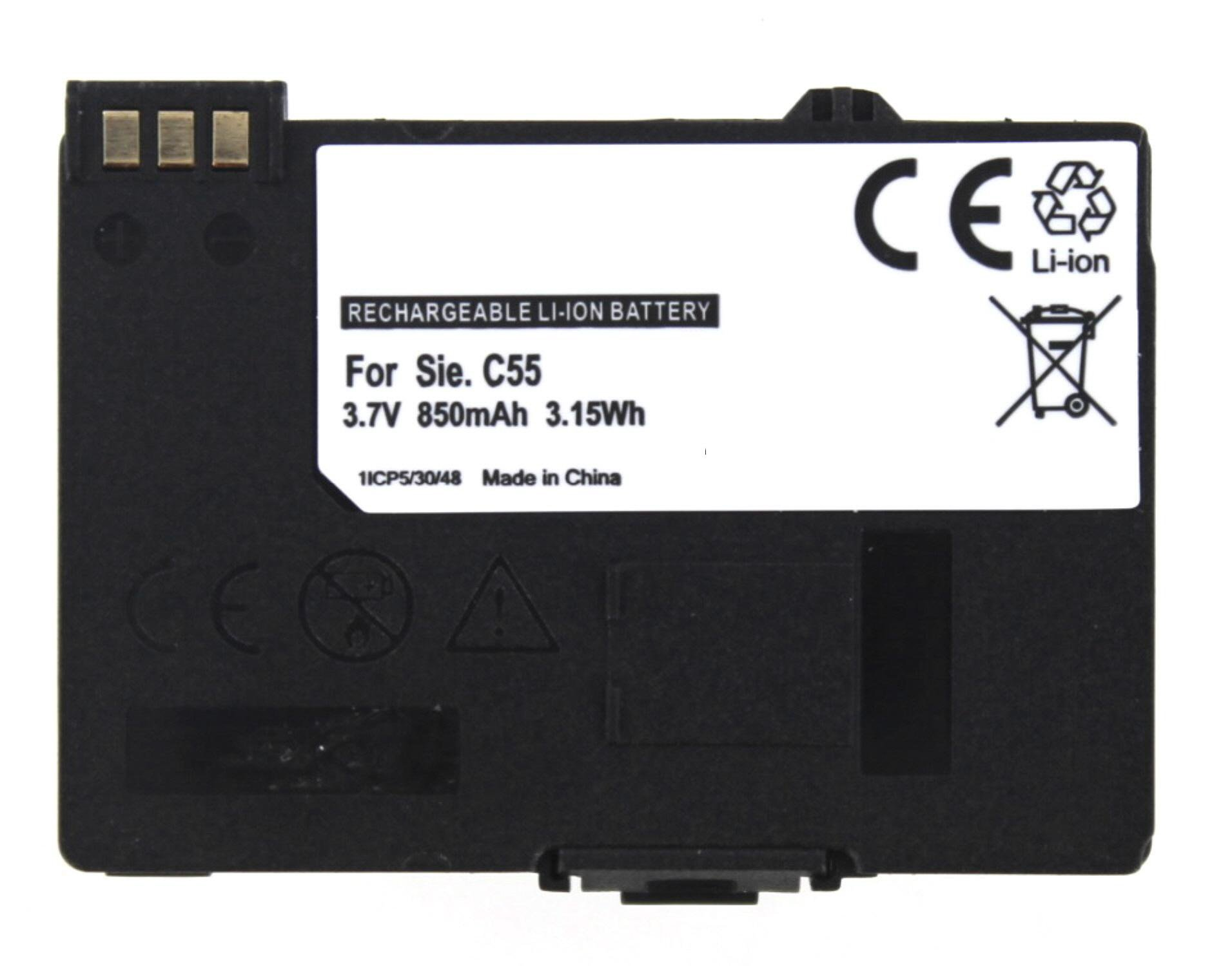 850 3.6 kompatibel AGI Li-Ion, Akku C55 Siemens Volt, mit Li-Ion Handy-/Smartphoneakku, mAh
