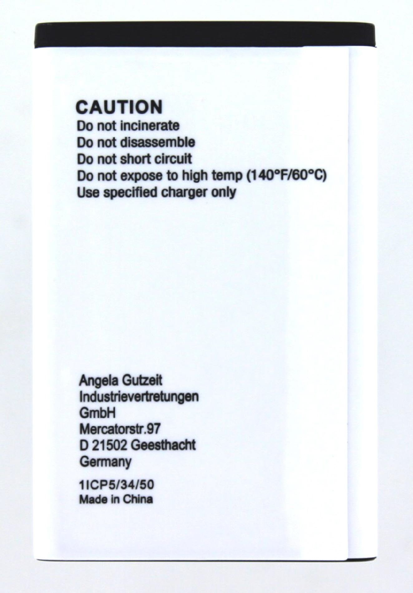 AGI Akku kompatibel 3.7 mAh Nokia Li-Ion 1000 Volt, Li-Ion, 1209 Handy-/Smartphoneakku, mit