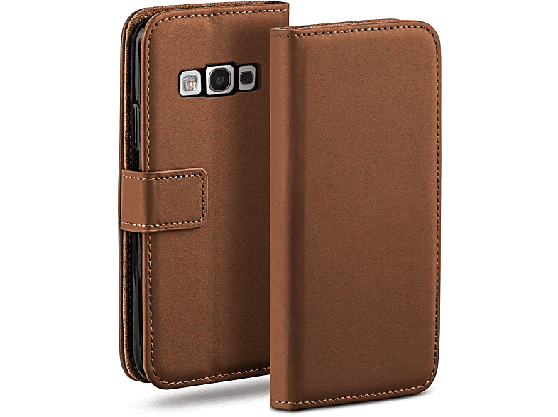 Case, Umber-Brown Bookcover, S3 Samsung, Neo, / Galaxy Book MOEX S3