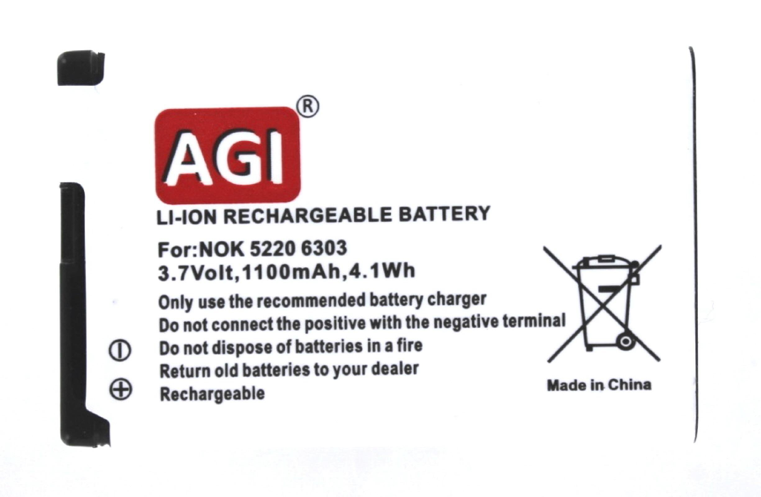 AGI Akku kompatibel mit Nokia Li-Ion mAh Volt, Li-Ion, 700 Classic 3.7 3720 Handy-/Smartphoneakku