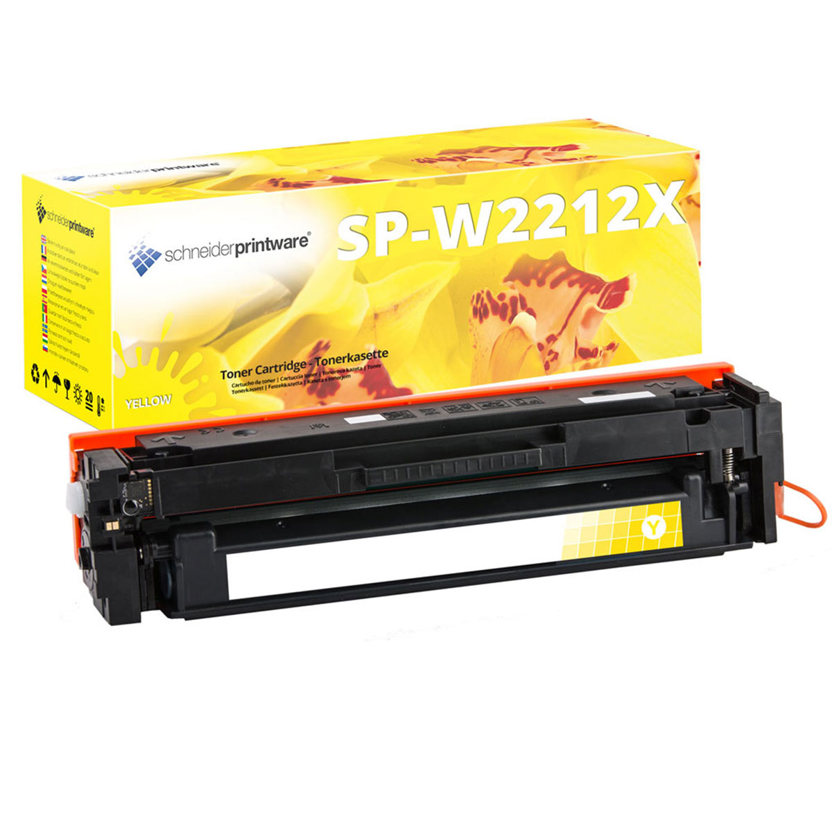 XXL ersetzt SCHNEIDERPRINTWARE W2212X Toner Yellow HP (207X) Toner