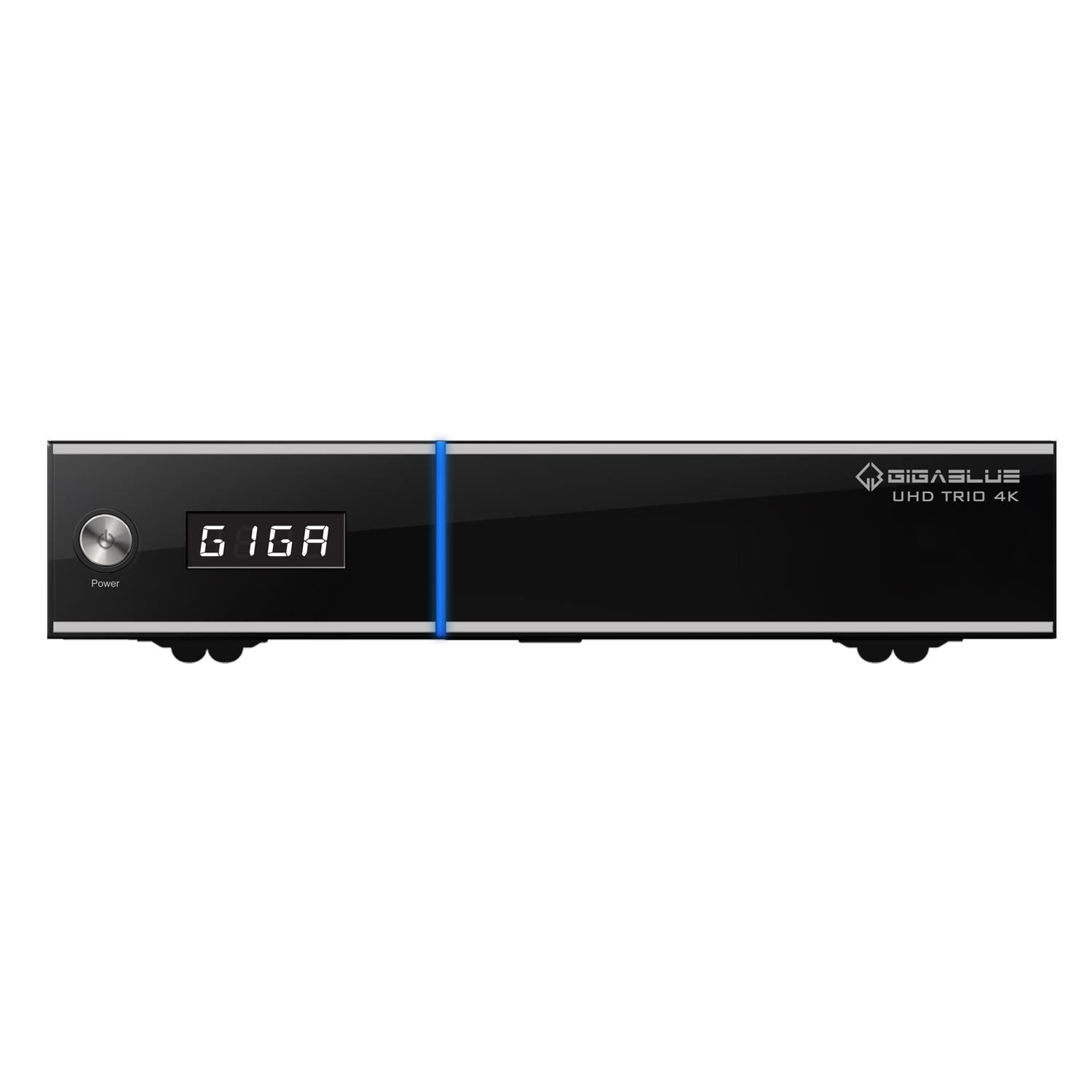 GIGABLUE UHD TRIO 4K SAT-Receiver schwarz) (HDTV, DVB-S2, PVR-Funktion=optional, DVB-S, DVB-T, Twin DVB-C2, DVB-C, Tuner