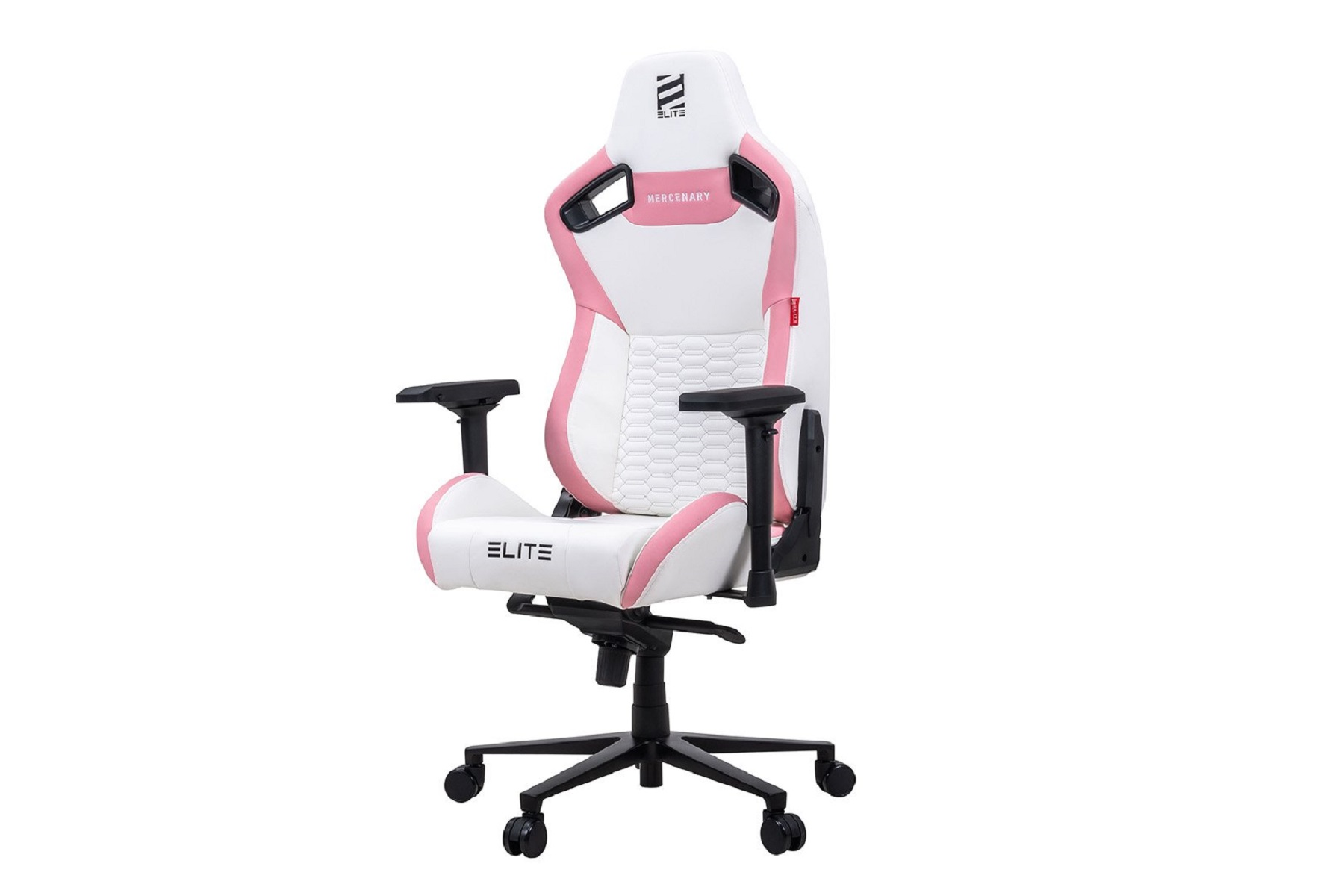 ELITE MERCENARY Gaming Stuhl, Weiß/Pink
