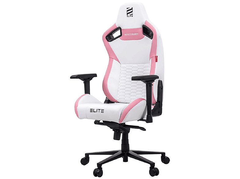 ELITE  MERCENARY Gaming Stuhl, Weiß/Pink