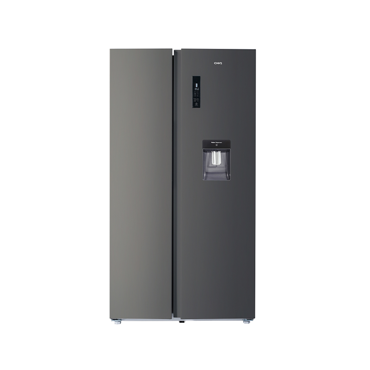 Chiq Fss559nei42d Americano acero inoxidable negro 559l inox frost 42 db altura 177 cm 559 compresor inverter multiairflow total 12